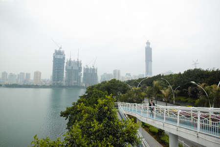 seaside building sceneryのeditorial素材