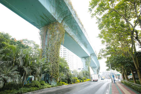 roadway under bridgeのeditorial素材