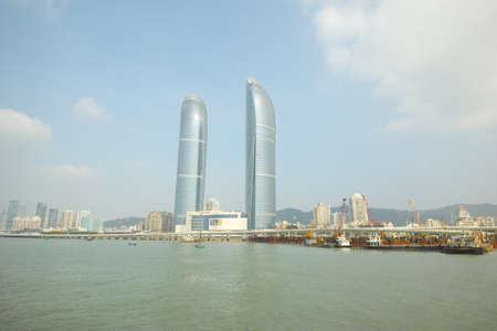 Coastal scenery of Xiamenのeditorial素材