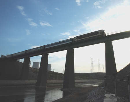 Railway viaductのeditorial素材