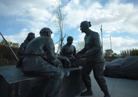 human sculptures in the Gardenのeditorial素材