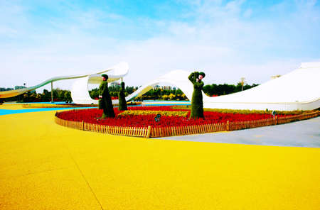 Silk Road Cultural Park sculptureのeditorial素材