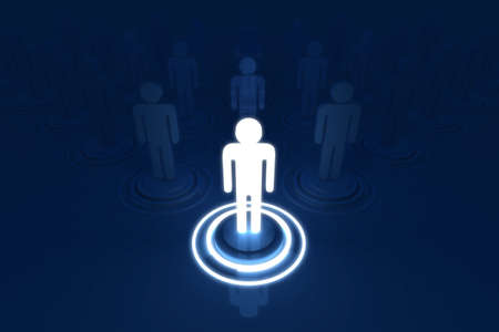 Human 3D model Outstanding Light of Organizationの写真素材