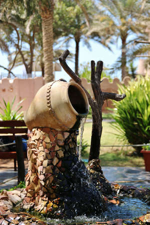 fountain in Abu Dhabi, United Arab Emiratesの写真素材