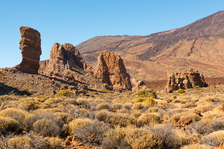 Teide National Park in Tenerife, Canary Islands, Spainの写真素材