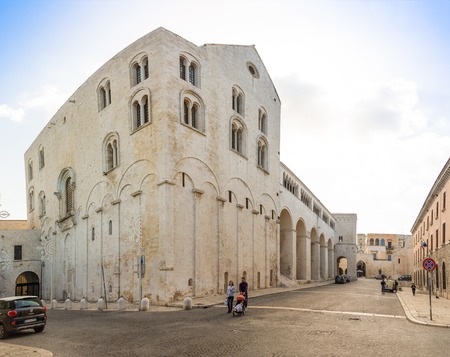 Bari, Italy - 5.05.2018: The Saint Nicholas Basilica in Bari