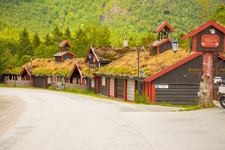 Aro, Norway - 25.06.2018: Country Motel Eventyrlige Skaret, Aro in Norwayのeditorial素材