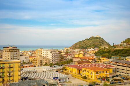Capo di Orlando, Italy - 06.02.2019: Capo di Orlando with its beaches on the north coast of Sicily in Italyのeditorial素材