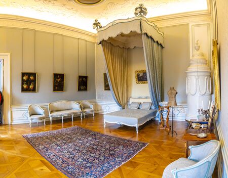 Valtice, Czech Republic - 3.05.2019: Interior of Valtice Castle in South Moravia, Czech Republic Europeのeditorial素材