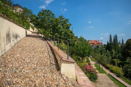View over Great Furstenberg garden, Pague, Czech Republic