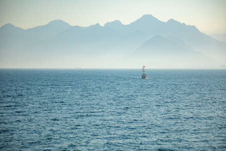 Beautiful landscape of mountains and the Mediterranean sea, Turkey, Antalyaの写真素材