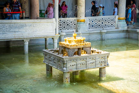 Istanbul, Turkey - May 28, 2022: Fountain of the Marble Terrace. Fourth courtyard of Topkapi Palace, Istanbul, Turkeyのeditorial素材