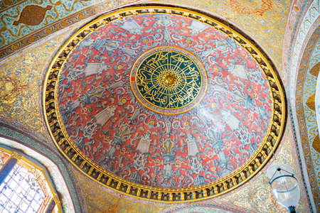 Istanbul, Turkey - May 28, 2022: Interior of Topkapi Palace, detail and decoration of the castle, Istanbul, Turkeyのeditorial素材