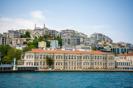 Istanbul, Turkey - May 29, 2022: Cityscape of asian part of Istanbul from water, Turkey in a beautiful summer dayのeditorial素材