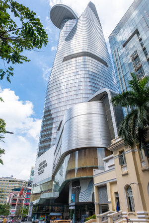 Ho Chi Minh, Vietnam - October 3, 2022: Ho Chi Minh city view with streets, architecture and...