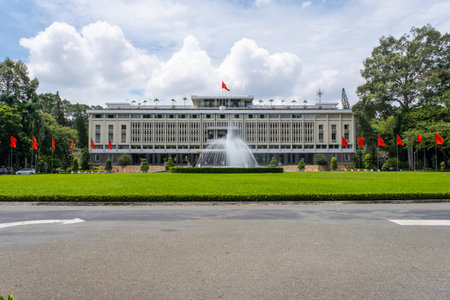 Ho Chi Minh, Vietnam - October 3, 2022: Independence Palace in Ho Chi Minh City, Vietnam. High quality photoのeditorial素材