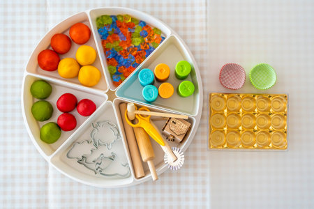 Plasticine set. Sensory development and experiences, themed activities with children, fine motor...