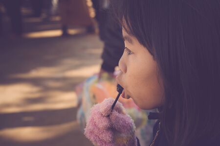 Lam Dong Province, Vietnam - January 24, 2015: The children's face before receiving gifts of ethnic minority children in the highlands. T?t c? gift for poor children come from a charity group.のeditorial素材