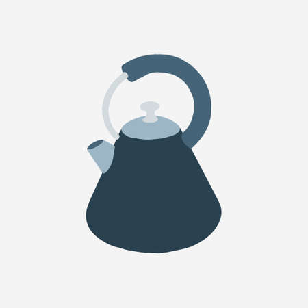 Illustration of modern teapot. Can be used for postcards, invitations, advertising, web, textile and...