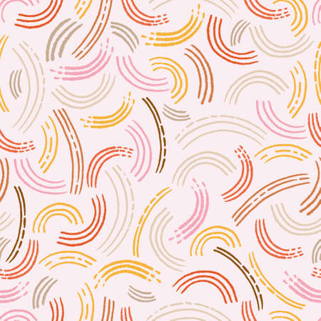 Colorful abstract pattern. Repeat pattern of pastel colors.のイラスト素材