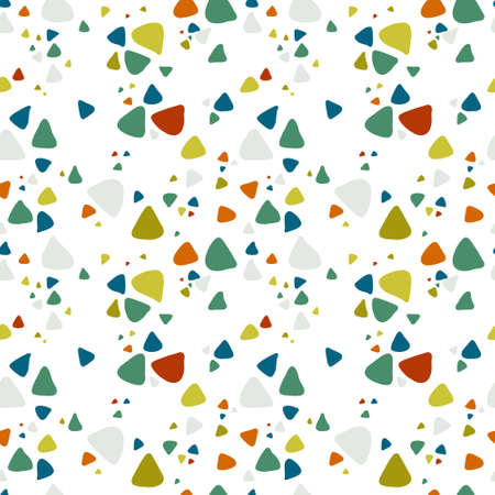 Colors, various triangles seamless pattern. Can be used for fabrics, wallpapers, web design and more.のイラスト素材