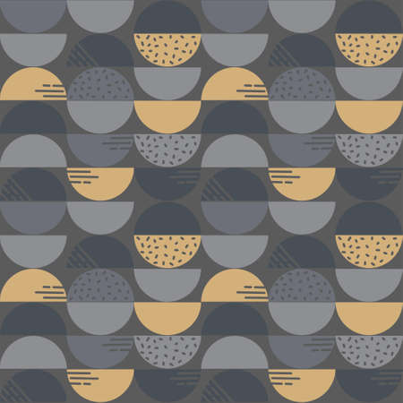 Ornamented circle seamless pattern. Can be used for postcards, invitations, advertising, web, textile and other.のイラスト素材