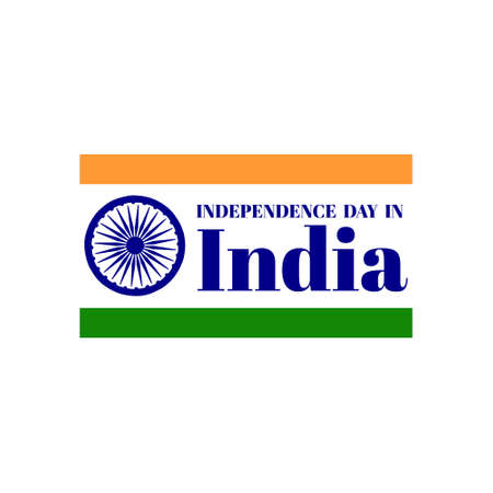 Vector illustration on the theme of Independence Day in India on August 15. Decorated with elements...