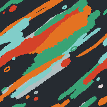 Abstract colorful paint brush and strokes. Seamless pattern. colorful nice brush strokes and hand...