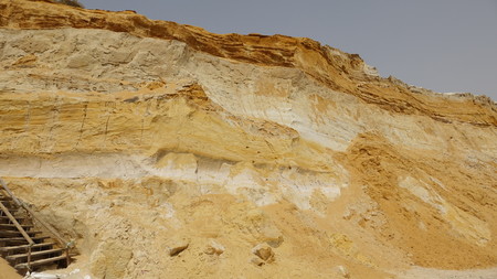Sandstone Rock Quarry And Geologyの写真素材