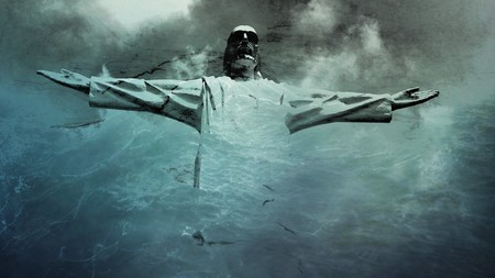 Jesus Christ Statueの写真素材