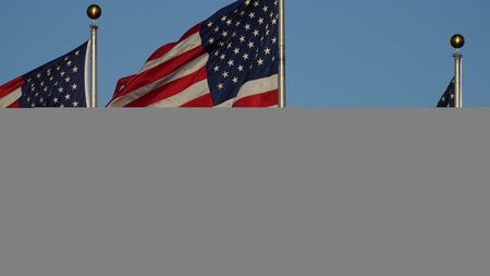 American Flags Or Us Flagsの写真素材