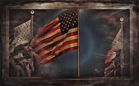 American Flags Or Us Flagの写真素材