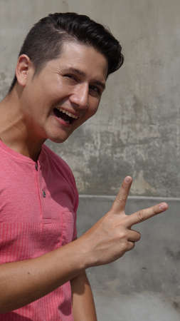 Man And Peace Symbol