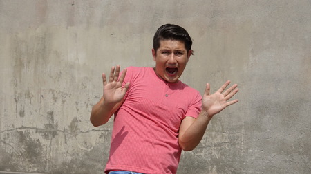 Fearful Manの写真素材