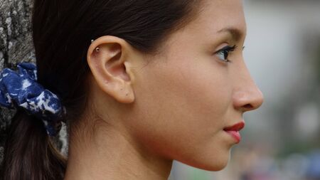 Face Of Teen Girlの写真素材