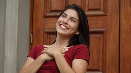 Teen Girl In Loveの写真素材