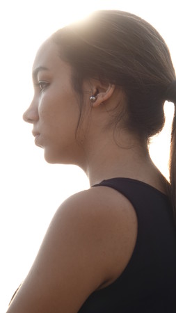 Isolated Youthful Personの写真素材