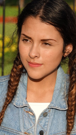 Girl Teenager And Confusionの写真素材