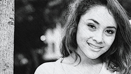 Young Female Drawingの写真素材