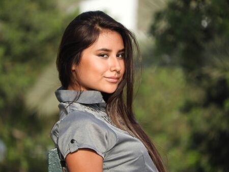 Girl Teenager Outdoorsの写真素材