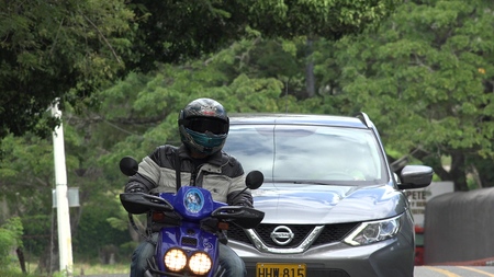 Motorcycle Tailgatingのeditorial素材