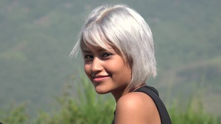 Happy Young Womanの写真素材