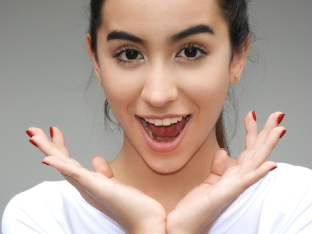 Girl Youngster Having Funの写真素材