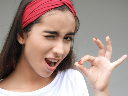 Teenager Female And Smallの写真素材