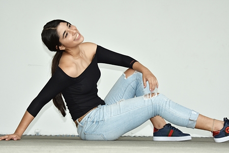 Pretty Female Sittingの写真素材