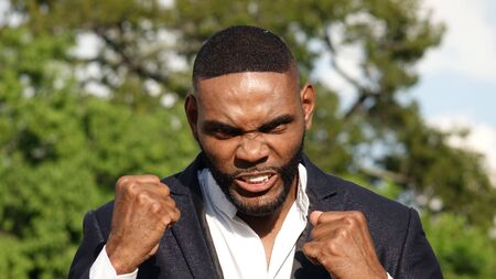 Angry Handsome Maleの写真素材