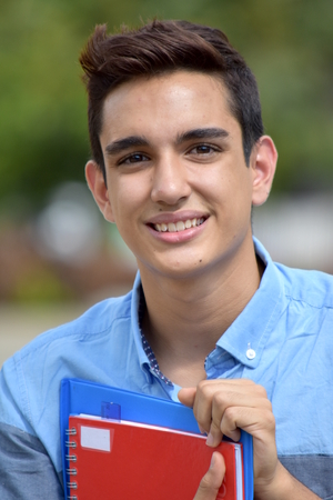 Smiling Young Boy Student