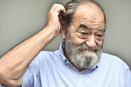 Retired Male And Confusionの写真素材