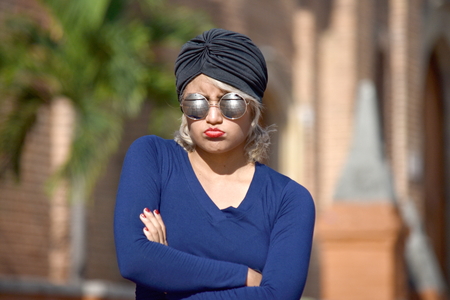 Stubborn Muslim Female Islamic Womanの写真素材