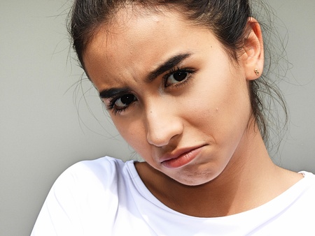 Unhappy Female Youngsterの写真素材